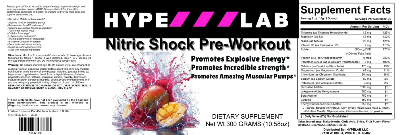 Nitric Shock Pre-Workout