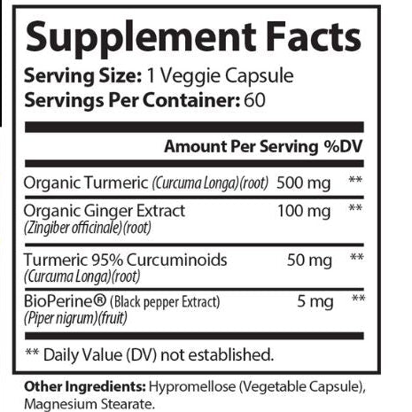 Turmeric with Ginger Capsules